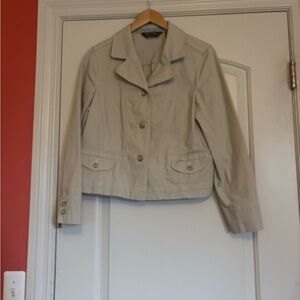 EDDIE BAUER Women's Beige Jacket. Size 12 P.